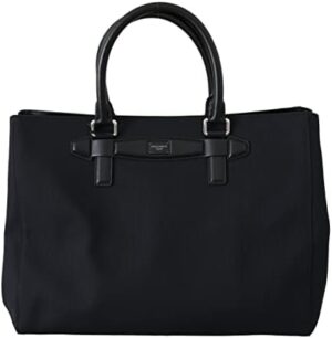 Dolce & Gabbana Nylon Shopping Tote Travel Bag in Black